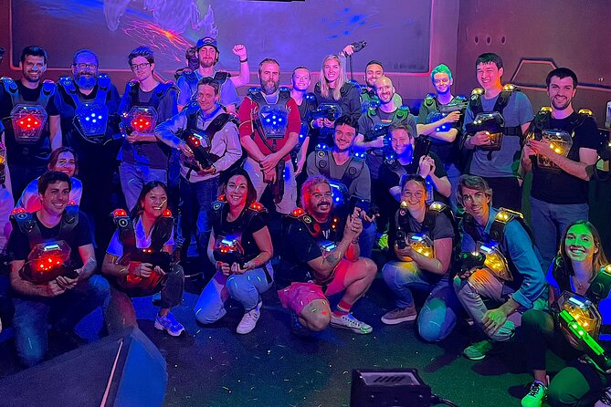 Amasing 2 Laser Tag Games in Brussels (40mn) - Inside the arena: a huge dark maze for up to 30 players