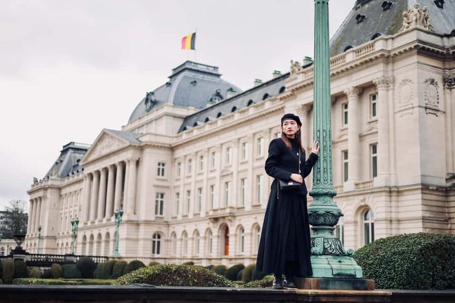 Brussels City Photoshoot With a Professional Photographer - Grand Place: where symmetry does the heavy lifting