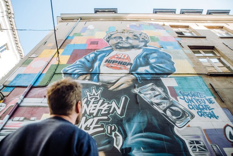 Brussels Comics & Street Art: Private Walking Tour - Tintin Comic Mural: when a character becomes city decoration