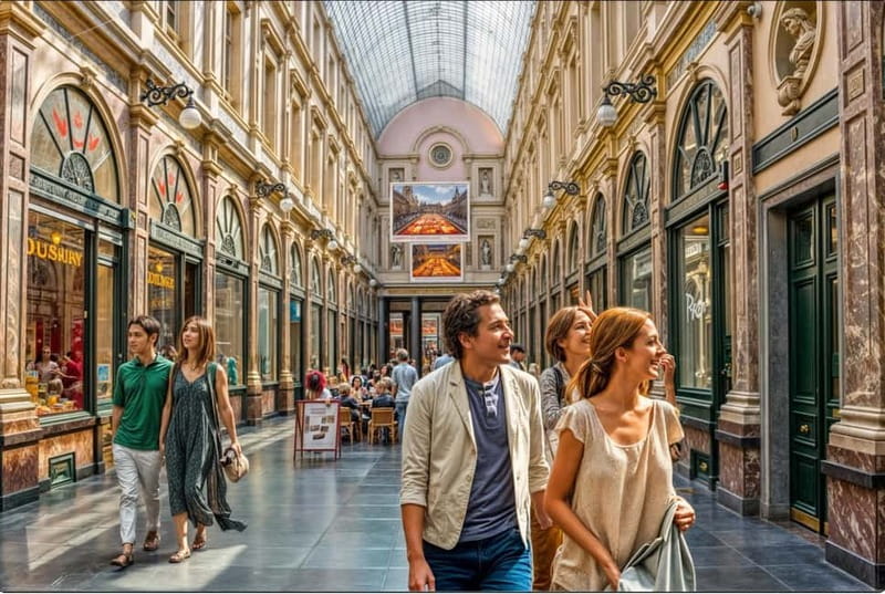 Brussels: Highlights and Hidden Corners Private Guided Walk - Royal Galleries Saint-Hubert: shopping as architecture class