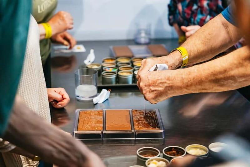 Brussels: Make Your Own Chocolates Workshop with Tastings - Champagne Mood, Aprons, Hairnets, and the Store Discount