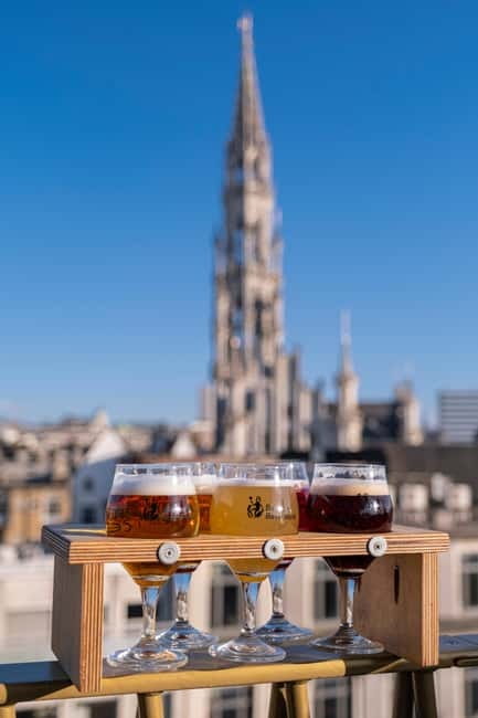Brussels: The Belgian Beer World Experience & Beer Tasting - Beerlab Skybar Rooftop Finale: The View and the 150-Beer Choice