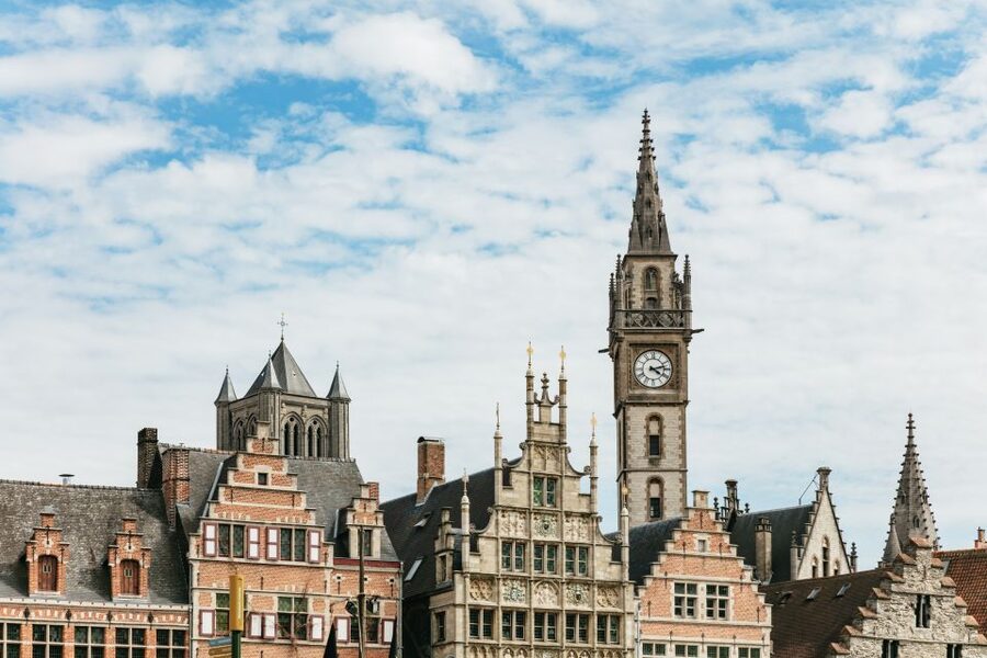 From Brussels: Guided Day Trip to Bruges and Ghent - Ghent churches and guild houses: St. Nicholas and the Masons’ Guild facade