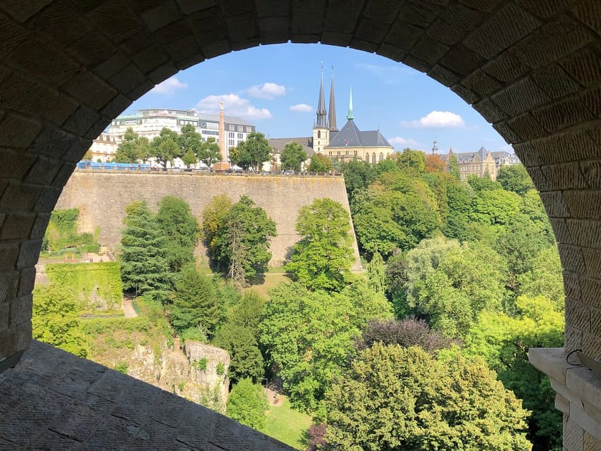 From Brussels: Luxembourg Tour with Dinant Visit - Kirchberg and the European institutions view: a quick change of mood