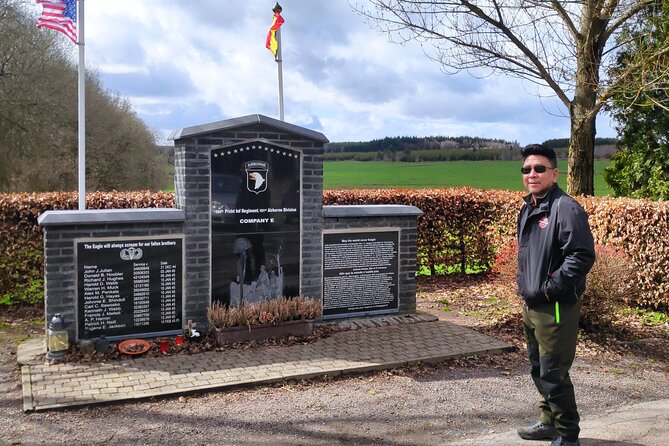 Historic Battle of the Bulge Sites Tour from Brussels - Stop 3: Bastogne main square, Sherman tank photos, and the food break